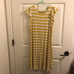 Old navy flutter sleeve striped dress